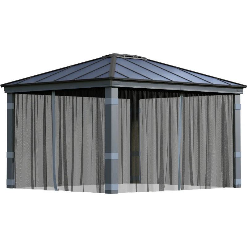 Set De Moustiquaires En Polyester Léger Pour Pergolas Dallas 4300 De 15,5m² - Palram - Canopia 4 Set De Moustiquaires En Polyester Léger Pour Pergolas Dallas 4300 De 15,5m² - Palram - Canopia – Image 2