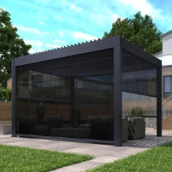 Store Avec Cadre Latéral Anthracite 270cm Pour Pergola Bioclimatique En Aluminium X-METAL 9 Store Avec Cadre Latéral Anthracite 270cm Pour Pergola Bioclimatique En Aluminium X-METAL -Jardin Soldes store avec cadre lateral anthracite 270cm pour pergola bioclimatique en aluminium x metal 1