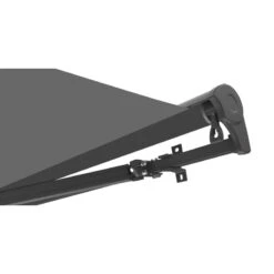 Store Banne Motorisé 350x250cm DECO Toile Polyester Grise - X-METAL -Jardin Soldes store banne motorise 350x250cm deco toile polyester grise x metal 3