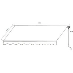 Store Banne Motorisé 350x250cm EASY Toile Polyester Grise - X-METAL -Jardin Soldes store banne motorise 350x250cm easy toile polyester grise x metal 2