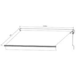 Store Banne Motorisé 395x300cm DECO Toile Polyester Beige - X-METAL 10 Store Banne Motorisé 395x300cm DECO Toile Polyester Beige - X-METAL -Jardin Soldes store banne motorise 395x300cm deco toile polyester beige x metal 2