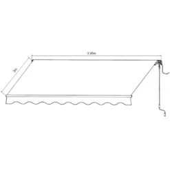 Store Banne Motorisé 395x300cm EASY Toile Polyester Beige - X-METAL -Jardin Soldes store banne motorise 395x300cm easy toile polyester beige x metal 4