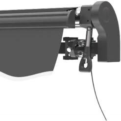 Store Banne Motorisé 395x300cm EASY Toile Polyester Grise - X-METAL -Jardin Soldes store banne motorise 395x300cm easy toile polyester grise x metal 4