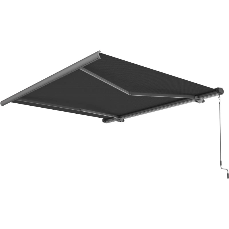 Store Banne Motorisé 500x300cm LUXO Toile Polyester Grise - X-METAL 7 Store Banne Motorisé 500x300cm LUXO Toile Polyester Grise - X-METAL – Image 5