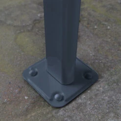 Toit De Terrasse 224x224cm En Aluminium Gris Et Polycarbonate 6mm SIERRA - Canopia By Palram -Jardin Soldes toit de terrasse 224x224cm en aluminium gris et polycarbonate 6mm sierra palram 1 5