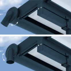 Toit De Terrasse 295x619cm En Aluminium Gris Et Polycarbonate 6mm SIERRA - Canopia By Palram -Jardin Soldes toit de terrasse 295x619cm en aluminium gris et polycarbonate 6mm sierra canopia by palram 3