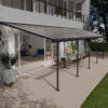 Toit De Terrasse 300x971cm En Aluminium Gris Et Polycarbonate 8mm FERIA - Canopia By Palram -Jardin Soldes toit de terrasse 300x971cm en aluminium gris et polycarbonate 8mm feria palram