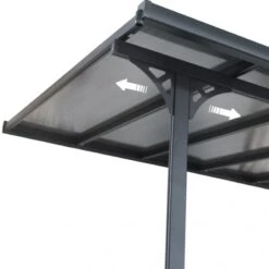 Toit De Terrasse Ajustable En Aluminium Laqué Blanc 3,05x6,18m X-METAL -Jardin Soldes toit de terrasse ajustable en aluminium laque blanc 305x618m x metal 3