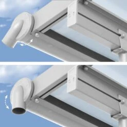 Toit De Terrasse En Aluminium Blanc 3x6,10m + PC 16mm Olympia - Palram - Canopia -Jardin Soldes toit de terrasse en aluminium blanc 3x610m pc 16mm olympia palram 5