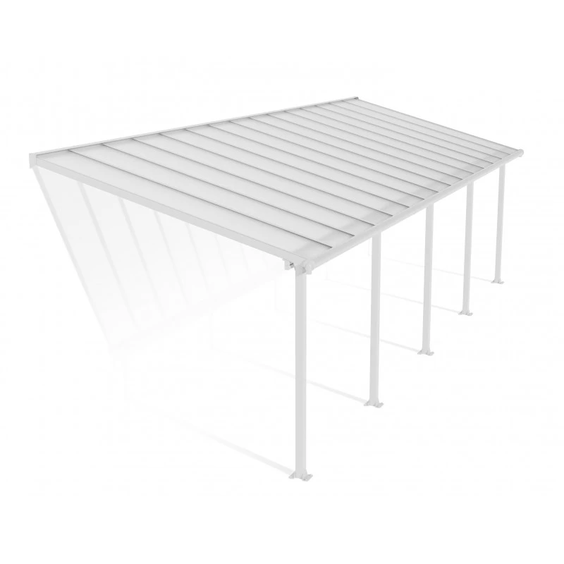 Toit De Terrasse En Aluminium Blanc 3x9,15m + PC 16mm Olympia - Palram - Canopia 4 Toit De Terrasse En Aluminium Blanc 3x9,15m + PC 16mm Olympia - Palram - Canopia – Image 2