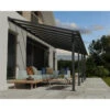 Toit De Terrasse En Aluminium Gris 3x8,51m + PC 16mm Olympia - Palram - Canopia -Jardin Soldes toit de terrasse en aluminium gris 3x851m pc 16mm olympia palram