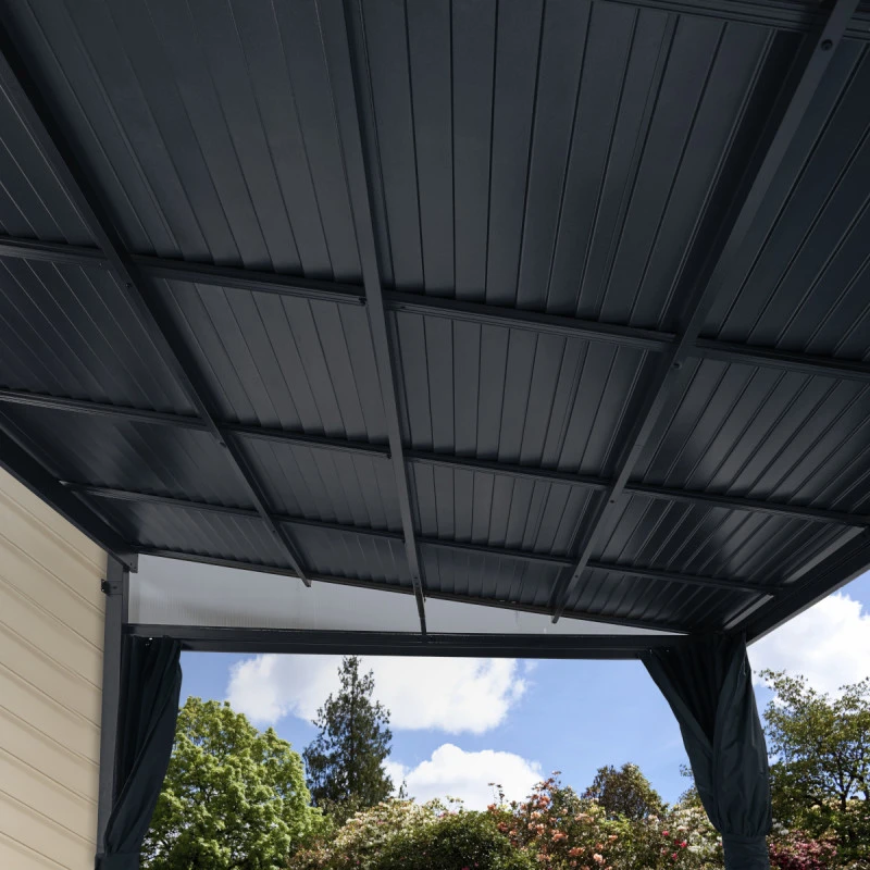 Tonnelle Adossée Portland 363x298cm En Aluminium Et Acier Galvanisé - SOJAG 4 Tonnelle Adossée Portland 363x298cm En Aluminium Et Acier Galvanisé - SOJAG – Image 2