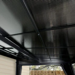 Tonnelle Adossée St. Barth 363x298cm En Aluminium Et Polycarbonate 8mm - SOJAG -Jardin Soldes tonnelle adossee st barth 363x298cm en aluminium et polycarbonate 8mm sojag 2