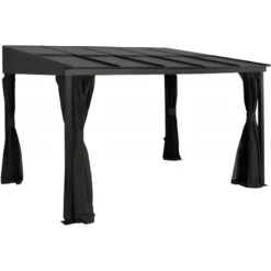 Tonnelle Adossée St. Barth 363x298cm En Aluminium Et Polycarbonate 8mm - SOJAG -Jardin Soldes tonnelle adossee st barth 363x298cm en aluminium et polycarbonate 8mm sojag 3