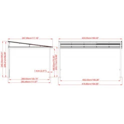 Tonnelle Adossée St. Barth 424x296cm En Aluminium Et Polycarbonate 8mm - SOJAG -Jardin Soldes tonnelle adossee st barth 424x296cm en aluminium et polycarbonate 8mm sojag 5