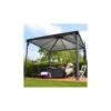 Tonnelle De Jardin 3x3m En Alu Gris Anthracite Et Polycarbonate -Jardin Soldes tonnelle de jardin 3x3m en alu gris anthracite et polycarbonate