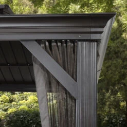 Tonnelle De Jardin Messina 298x363cm En Aluminium Thermolaqué Anthracite – SOJAG -Jardin Soldes tonnelle de jardin messina 298x363cm en aluminium thermolaque sojag 2