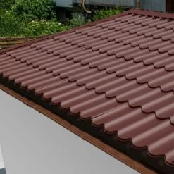 Tuiles Métalliques Marron - Pack Prêt à La Pose Pour Abri Woodlife Garden 14,44m²