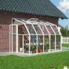 Véranda En PVC Et Polycarbonate Transparent 200x324cm Sun Room - Canopia By Palram -Jardin Soldes veranda en pvc et polycarbonate transparent 200x324cm sun room rion