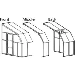 Véranda En PVC Et Polycarbonate Transparent 200x324cm Sun Room - Canopia By Palram 13 Véranda En PVC Et Polycarbonate Transparent 200x324cm Sun Room - Canopia By Palram -Jardin Soldes veranda en pvc et polycarbonate transparent 200x324cm sun room rion 5