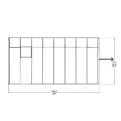 Véranda En PVC Et Polycarbonate Transparent 258x508cm Sun Room - Canopia By Palram -Jardin Soldes veranda en pvc et polycarbonate transparent 258x508cm sun room rion 5