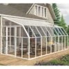 Véranda En PVC Et Polycarbonate Transparent 258x570cm Sun Room - Canopia By Palram -Jardin Soldes veranda en pvc et polycarbonate transparent 258x570cm sun room rion