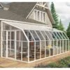 Véranda En PVC Et Polycarbonate Transparent 258x632cm Sun Room - Canopia By Palram -Jardin Soldes veranda en pvc et polycarbonate transparent 258x632cm sun room rion