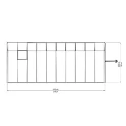 Véranda En PVC Et Polycarbonate Transparent 258x632cm Sun Room - Canopia By Palram -Jardin Soldes veranda en pvc et polycarbonate transparent 258x632cm sun room rion 5