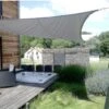 Voile D'ombrage Carrée Coolfit 360x360cm Anthracite – NESLING -Jardin Soldes voile d ombrage carree coolfit 360x360cm anthracite nesling