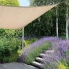 Voile D'ombrage Carrée Coolfit 360x360cm Couleur Sable – NESLING -Jardin Soldes voile d ombrage carree coolfit 360x360cm couleur sable nesling