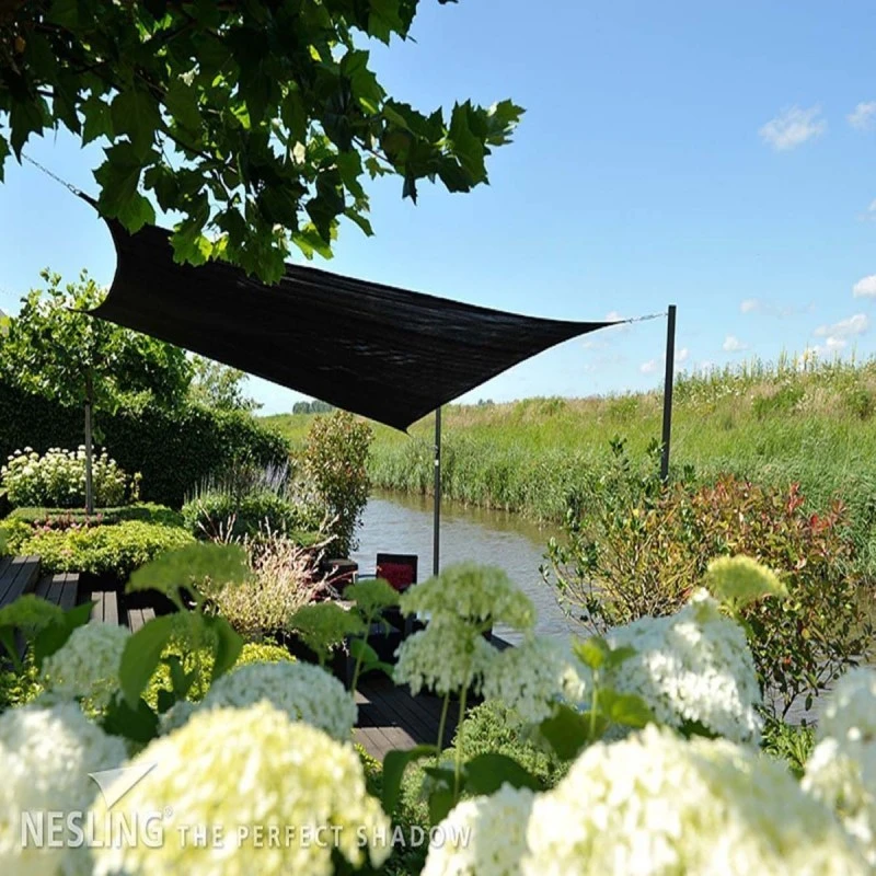Voile D'ombrage Carrée Coolfit 500x500cm Noir – NESLING 4 Voile D'ombrage Carrée Coolfit 500x500cm Noir – NESLING – Image 2