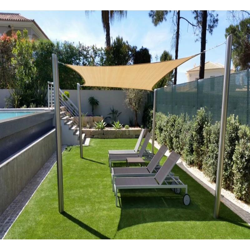 Voile D'ombrage Rectangle Coolfit 400x300cm Couleur Sable – NESLING 3 Voile D'ombrage Rectangle Coolfit 400x300cm Couleur Sable – NESLING