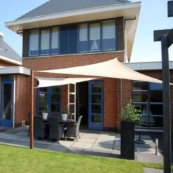 Voile D'ombrage Triangle Coolfit 360x360x360cm Sable - NESLING -Jardin Soldes voile d ombrage triangle coolfit 360x360x360cm sable nesling 3